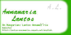 annamaria lantos business card